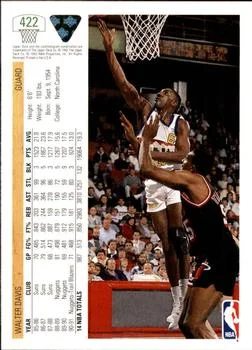 1991-92 Upper Deck Walter Davis #422 card back image