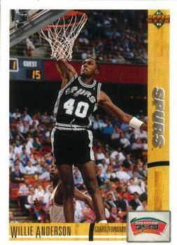 1991-92 Upper Deck Willie Anderson #282 card image