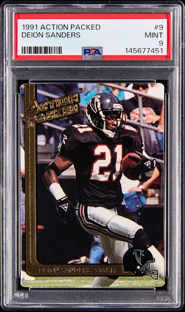1991 Action Packed Deion Sanders #9 card image