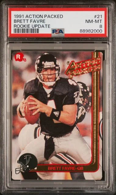 1991 Action Packed Update Brett Favre #21 card image