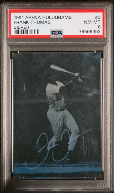 1991 Arena Holograms Silver Frank Thomas #3 card image