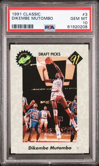 1991 Classic Dikembe Mutombo #3 card image
