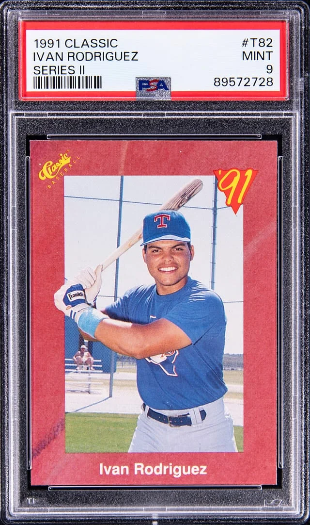 1991 Classic Series II Ivan Rodriguez #T82 card image