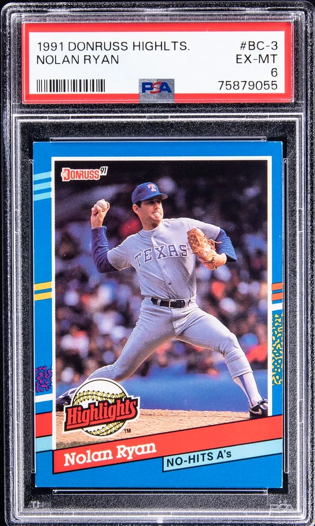 1991 Donruss Nolan Ryan Highlights #BC-3 card image