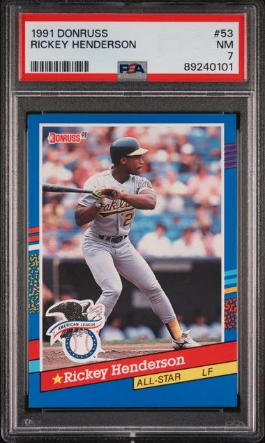 1991 Donruss Rickey Henderson #53 card image