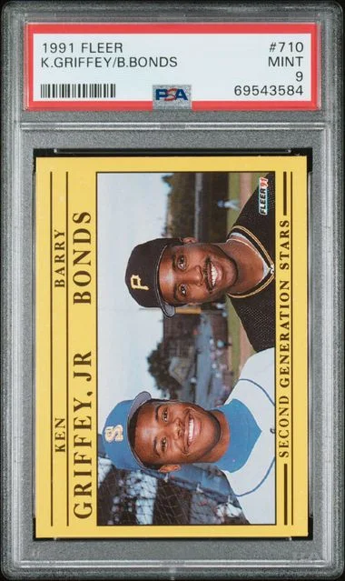 1991 Fleer Barry Bonds/Ken Griffey Jr. #710 card image