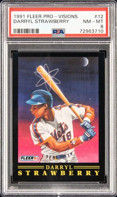 1991 Fleer Darryl Strawberry Pro-Vision #12 card image