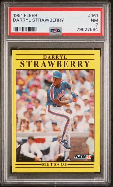 1991 Fleer Darryl Strawberry #161 card image