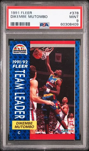 1991 Fleer Dikembe Mutombo #378 card image