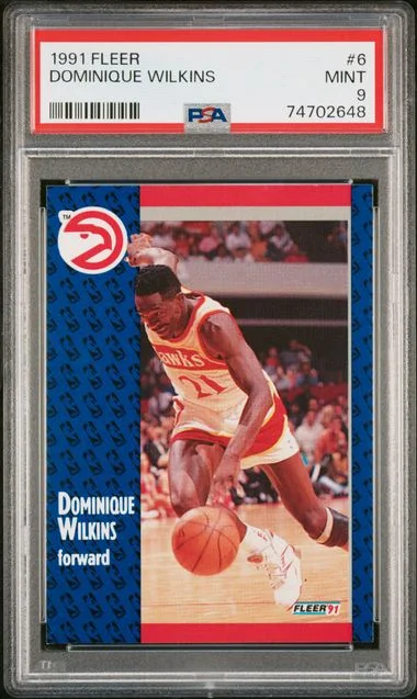 1991 Fleer Dominique Wilkins #6 card image
