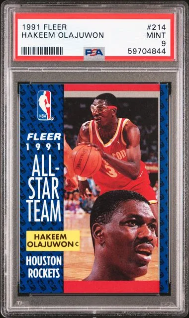 1991 Fleer Hakeem Olajuwon #214 card image