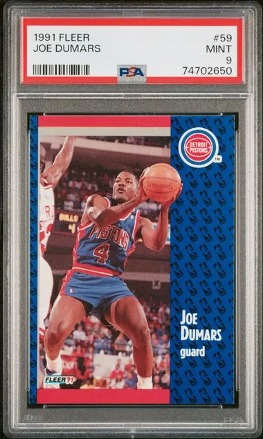 1991 Fleer Joe Dumars #59 card image
