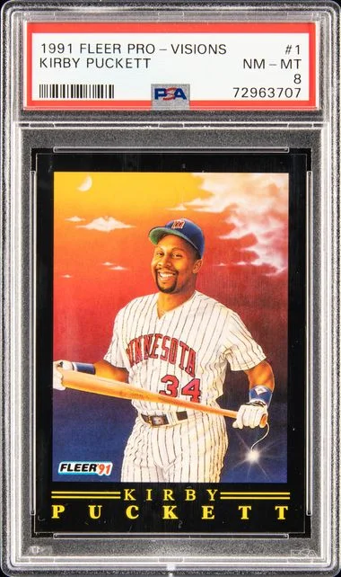 1991 Fleer Kirby Puckett Pro-Vision #1 card image