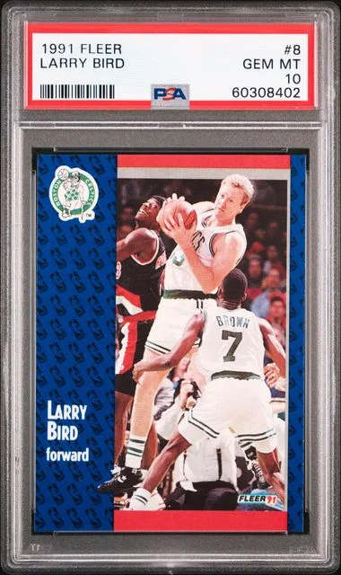 1991 Fleer Larry Bird #8 card image