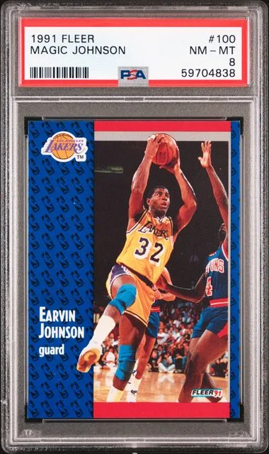 1991 Fleer Magic Johnson #100 card image
