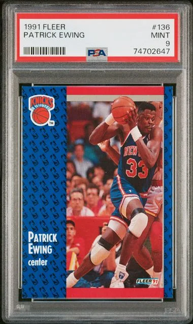 1991 Fleer Patrick Ewing #136 card image