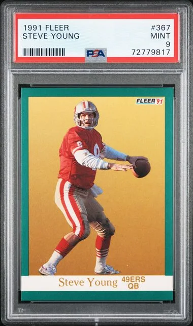 1991 Fleer Steve Young #367 card image