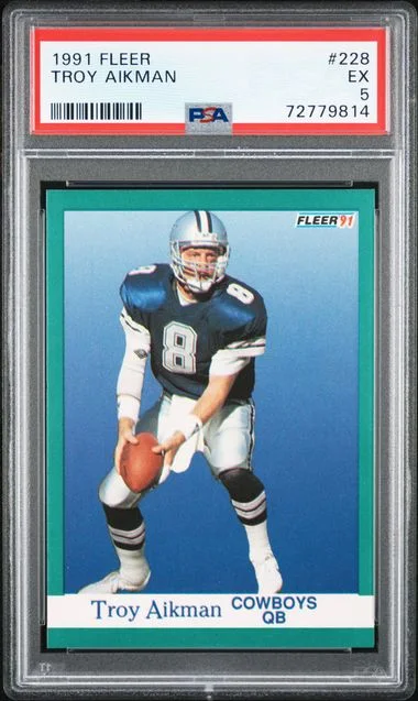 1991 Fleer Troy Aikman #228 card image