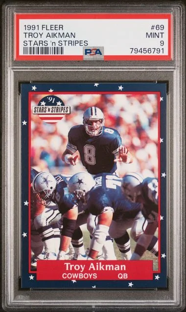 1991 Fleer Troy Aikman Stars 'N Stripes #69 card image