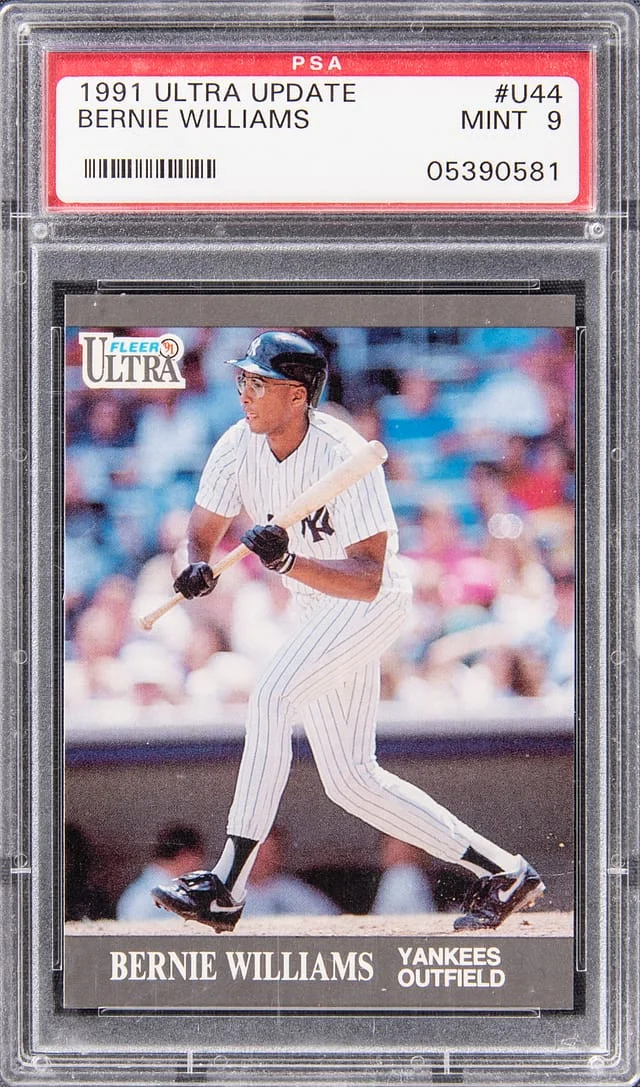 1991 Fleer Ultra Bernie Williams Update #U-44 card image