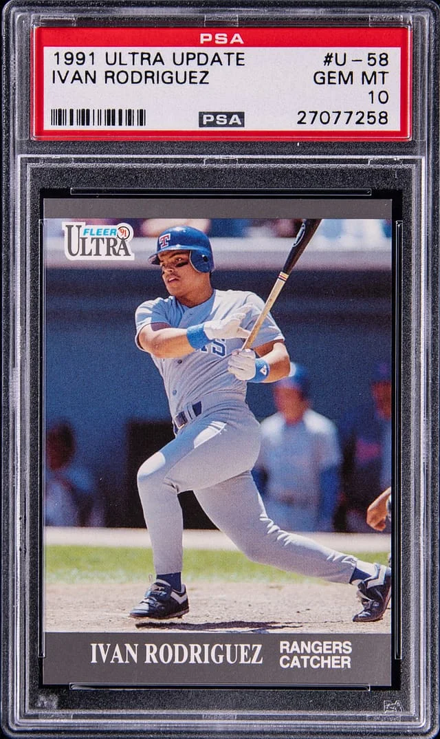 1991 Fleer Ultra Ivan Rodriguez Update #U-58 card image