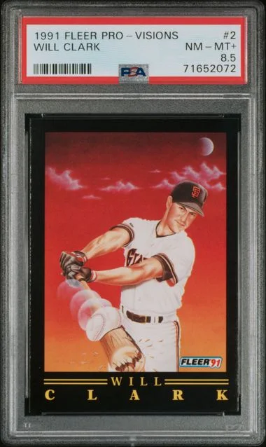 1991 Fleer Will Clark Pro-Vision #2 card image
