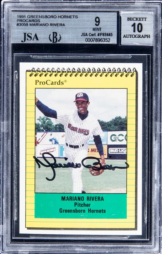 1991 Greensboro Hornets Procards Mariano Rivera #3058 card image
