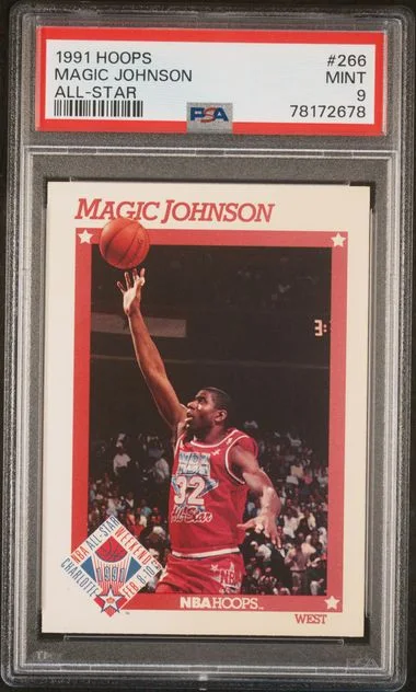 1991 Hoops Magic Johnson All-Star #266 card image