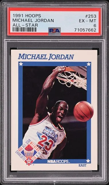 1991 Hoops Michael Jordan All-Star #253 card image