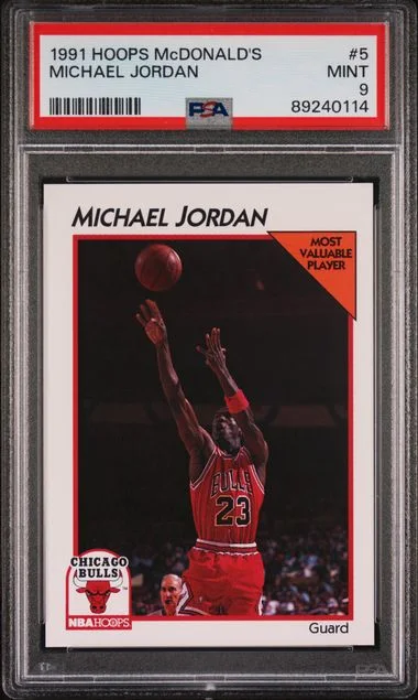 1991 Hoops Michael Jordan McDonald's #5 card image