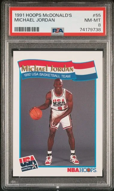 1991 Hoops Michael Jordan Mcdonald's #55 card image