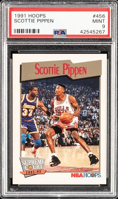 1991 Hoops Scottie Pippen #456 card image