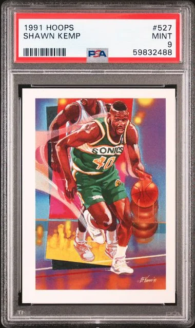 1991 Hoops Shawn Kemp #527 card image