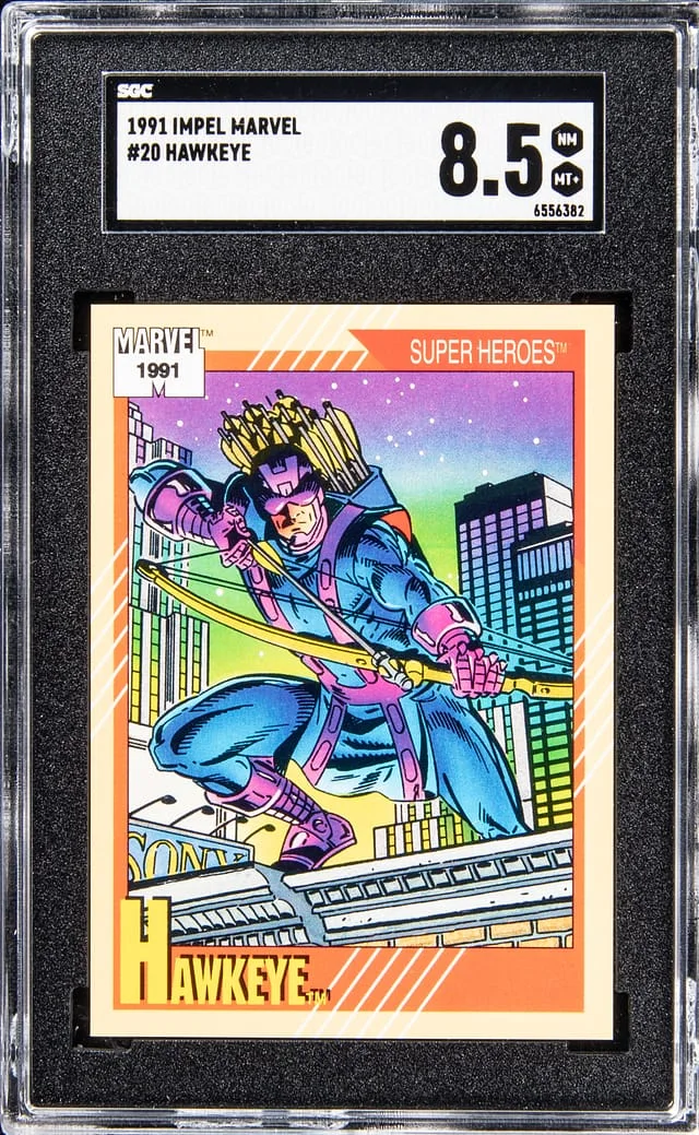 1991 Impel Marvel Hawkeye #20 card image