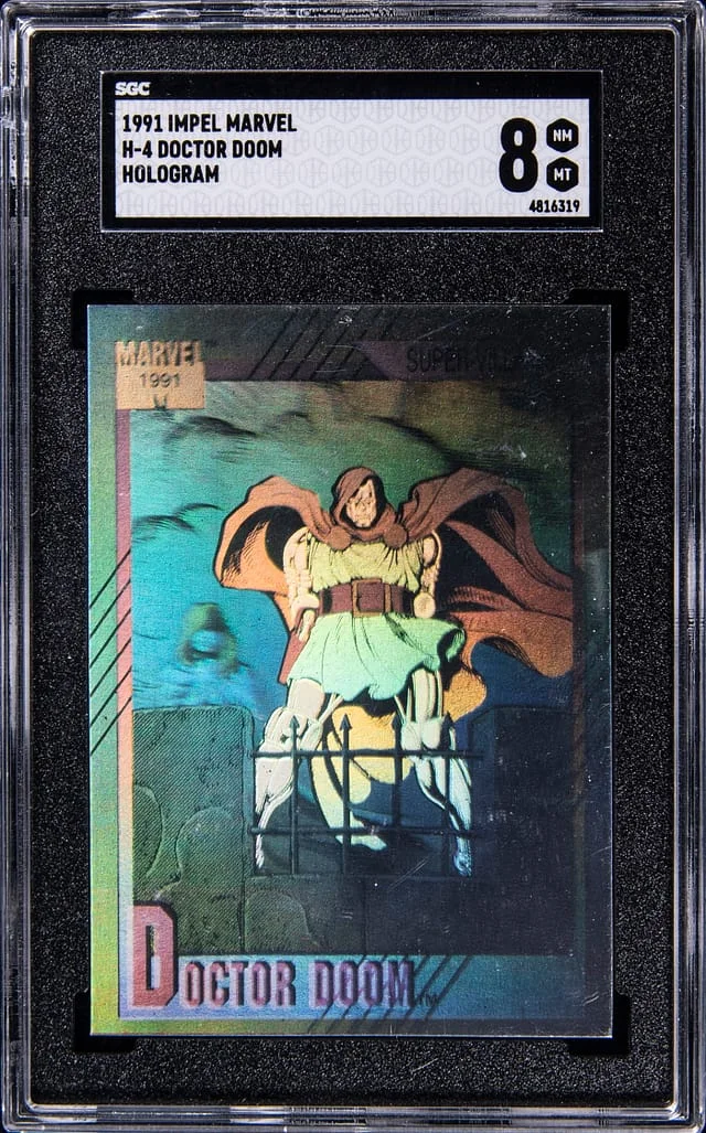 1991 Impel Marvel Hologram Doctor Doom #H-4 card image