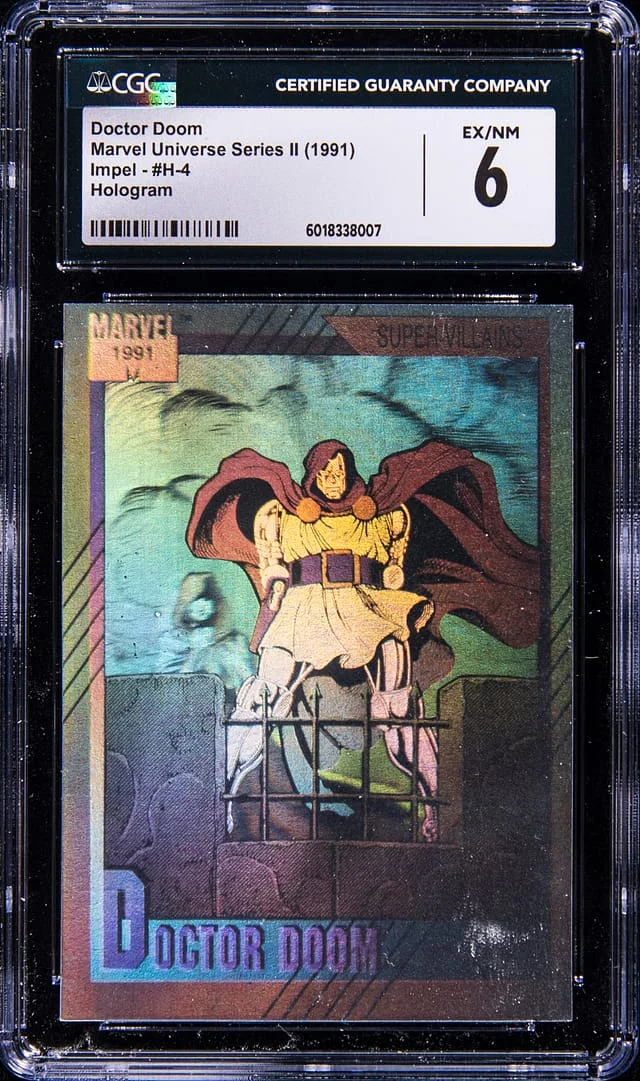 1991 Impel Marvel Universe Series II Hologram Doctor Doom #H-4 card image