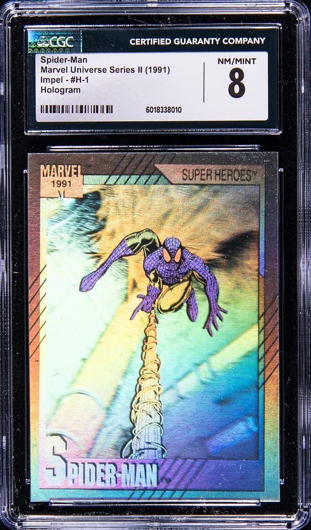 1991 Impel Marvel Universe Series II Hologram Spider-Man #H-1 card image