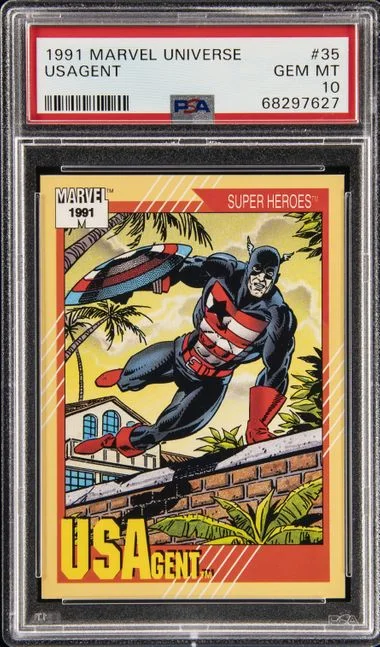 1991 Impel Marvel Universe USAgent #35 card image