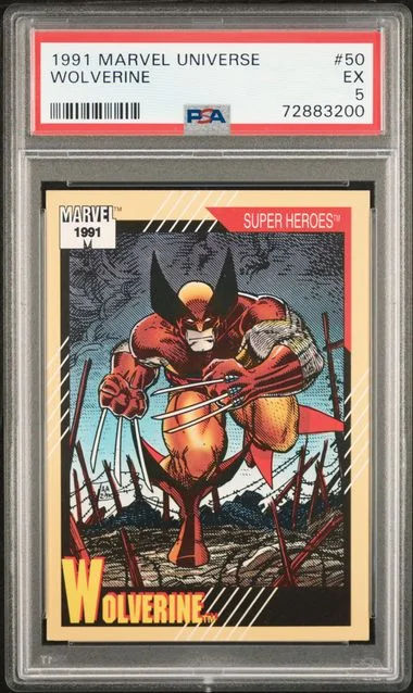 1991 Impel Marvel Universe Wolverine #50 card image