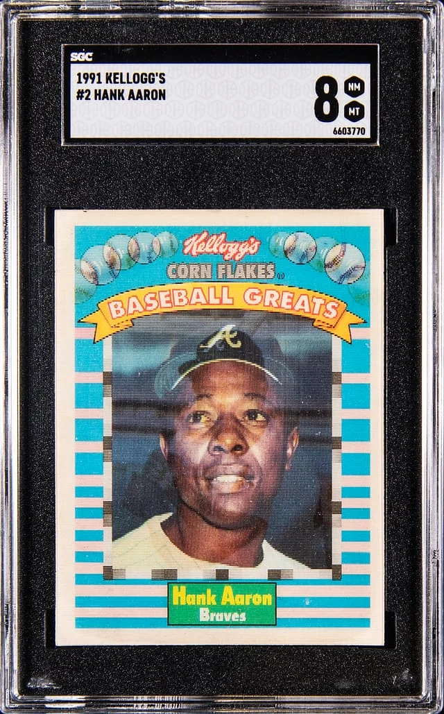 1991 Kellogg's Hank Aaron #2 card image