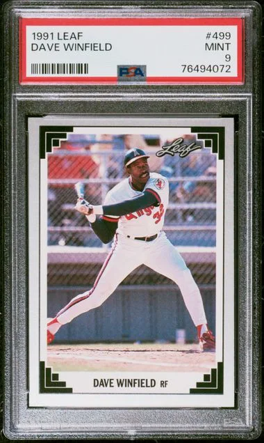 1991 Leaf Dave Winfield #499 card image