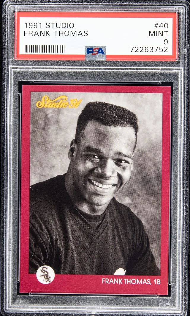 1991 Leaf Frank Thomas Studio #40 card image