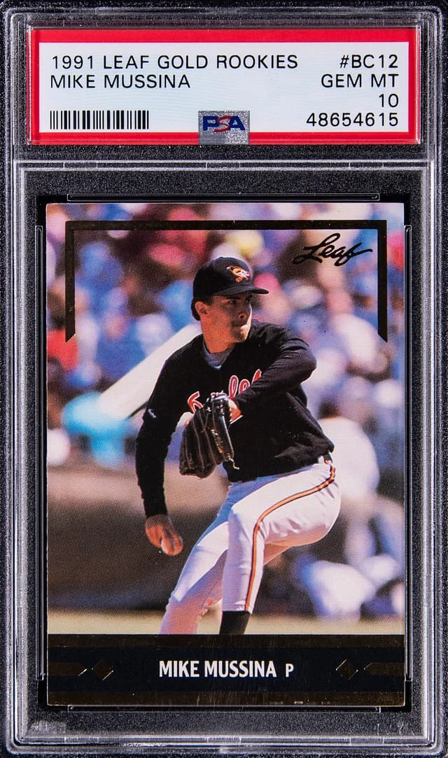 1991 Leaf Mike Mussina Gold Rookies #BC12 card image
