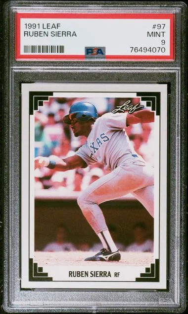1991 Leaf Ruben Sierra #97 card image