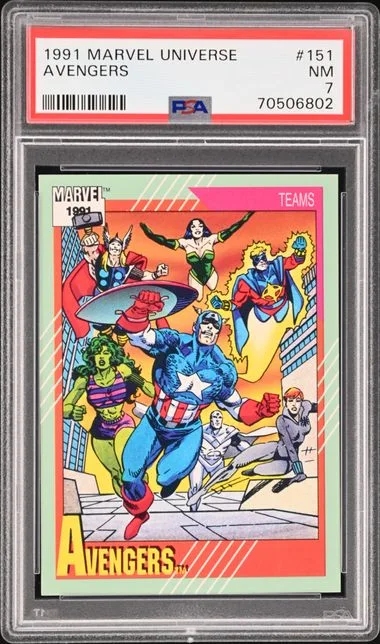1991 Marvel Universe Avengers #151 card image