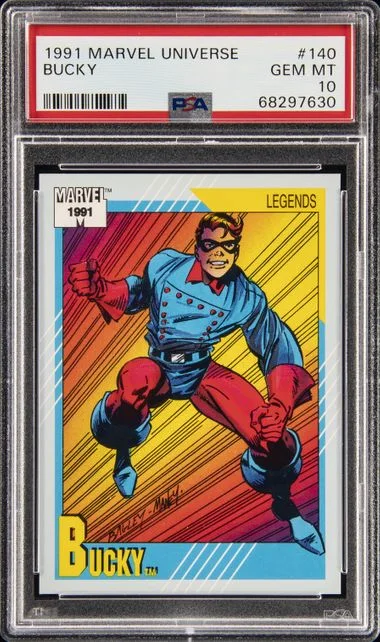 1991 Marvel Universe Bucky #140 card image