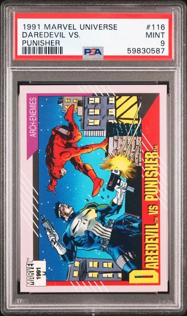 1991 Marvel Universe Daredevil Vs. Punisher #116 card image