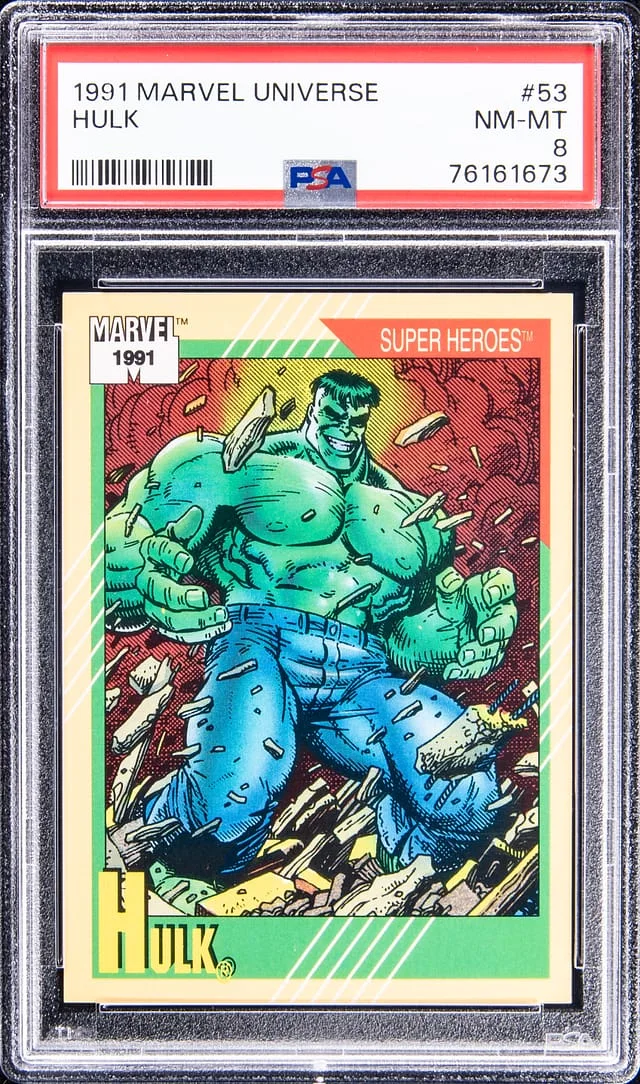 1991 Marvel Universe Hulk #53 card image