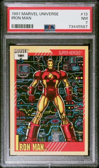 1991 Marvel Universe Iron Man #13 card image