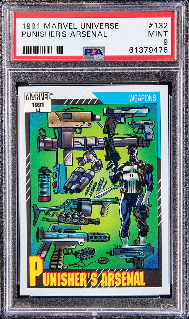 1991 Marvel Universe Punisher's Arsenal #132 card image